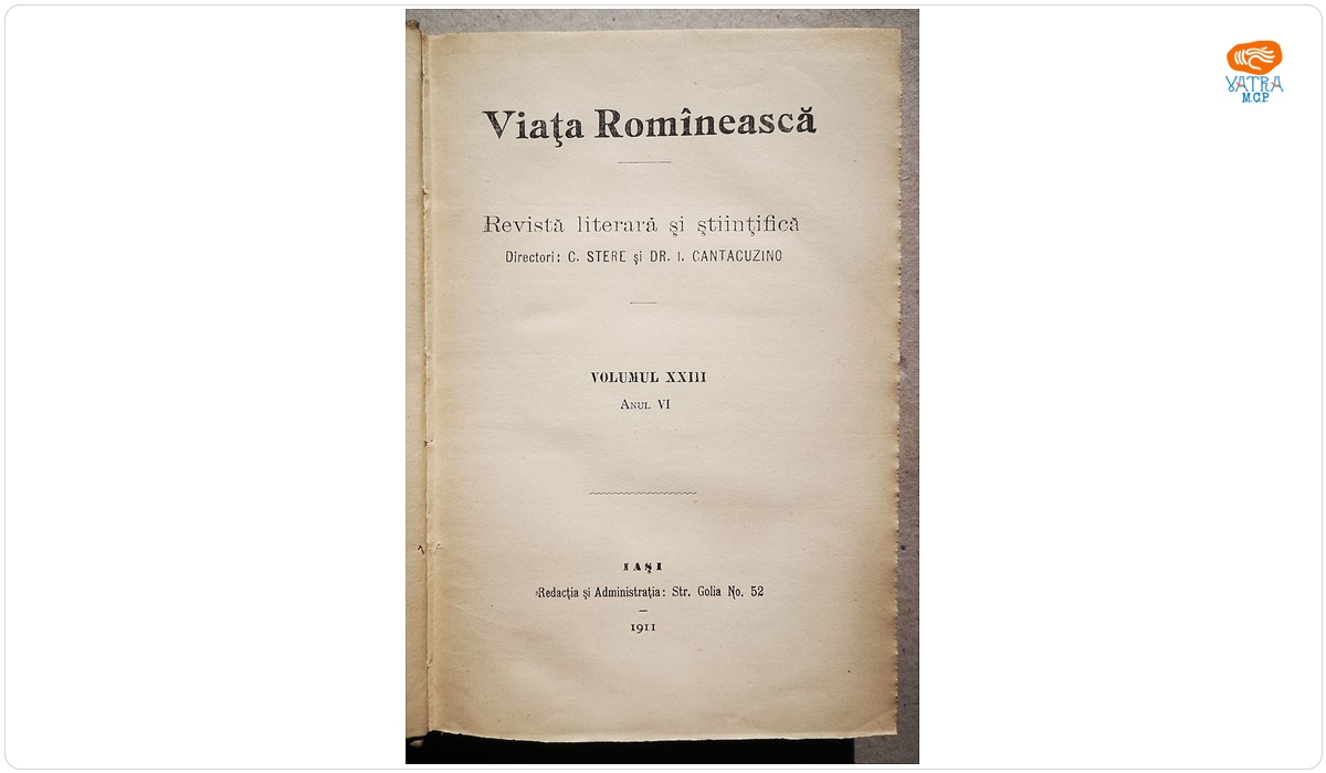VIAȚA ROMÎNEASCĂ, Anul VI, vol. XXIII, nr. 10, 11, 12