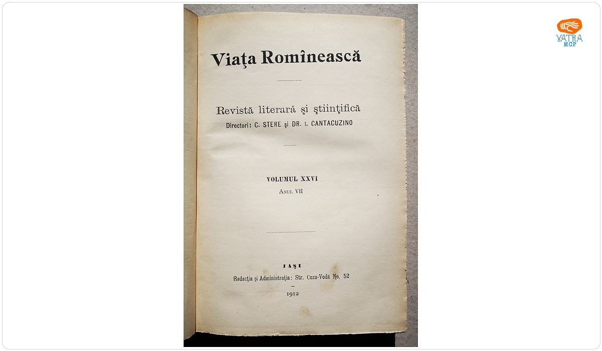VIAȚA ROMÎNEASCĂ, Anul VII, vol. XXVI, nr. 7, 8, 9