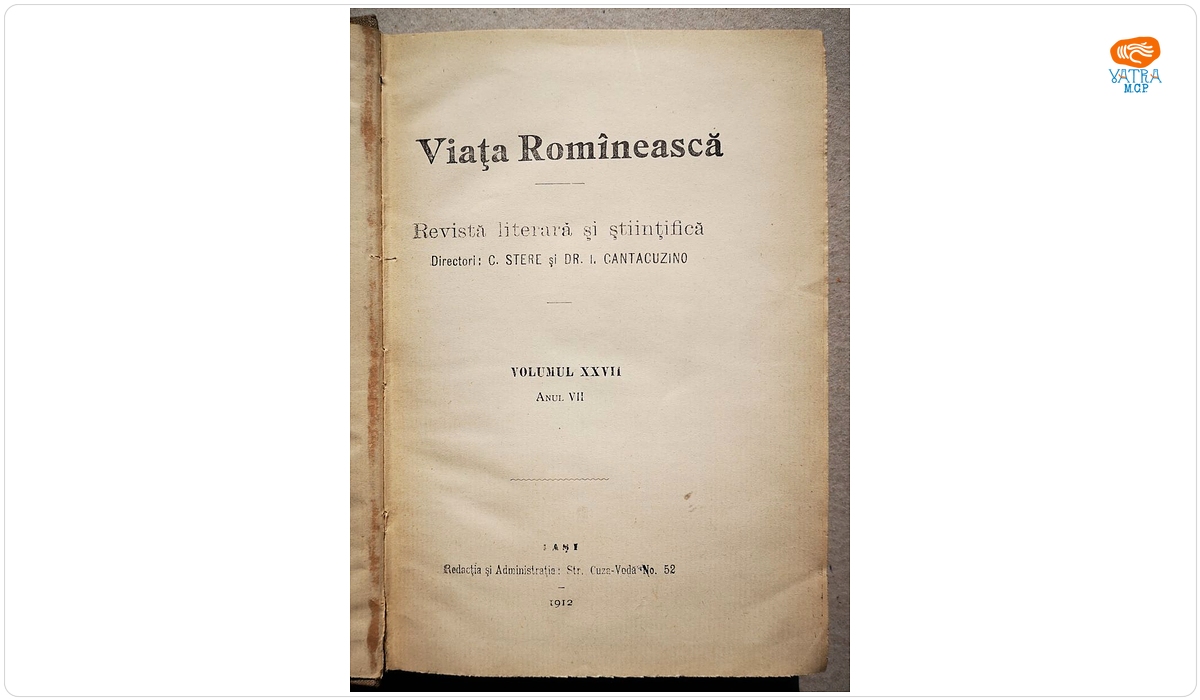 VIAȚA ROMÎNEASCĂ, Anul VII, vol. XXVII, nr. 10, 11, 12