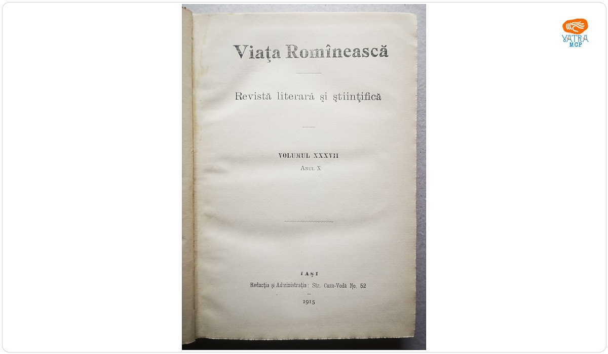 VIAȚA ROMÎNEASCĂ, Anul X, vol. XXXVII, nr. 4, 5, 6