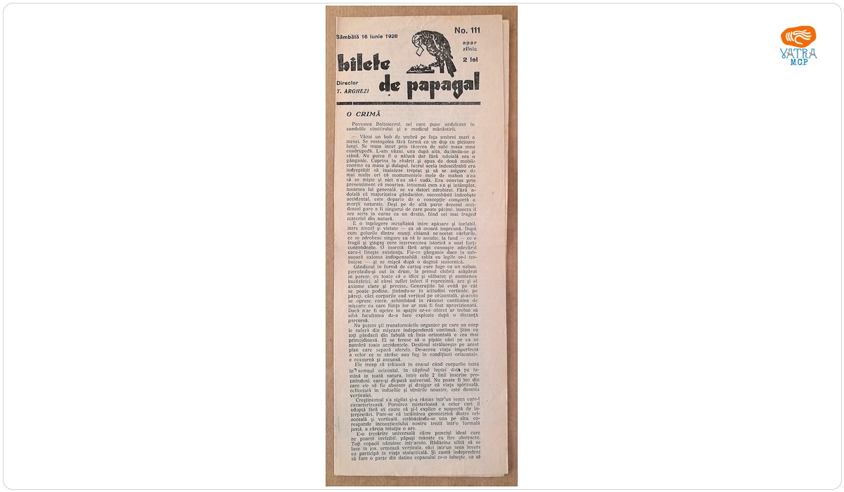Bilete de papagal, nr. 111