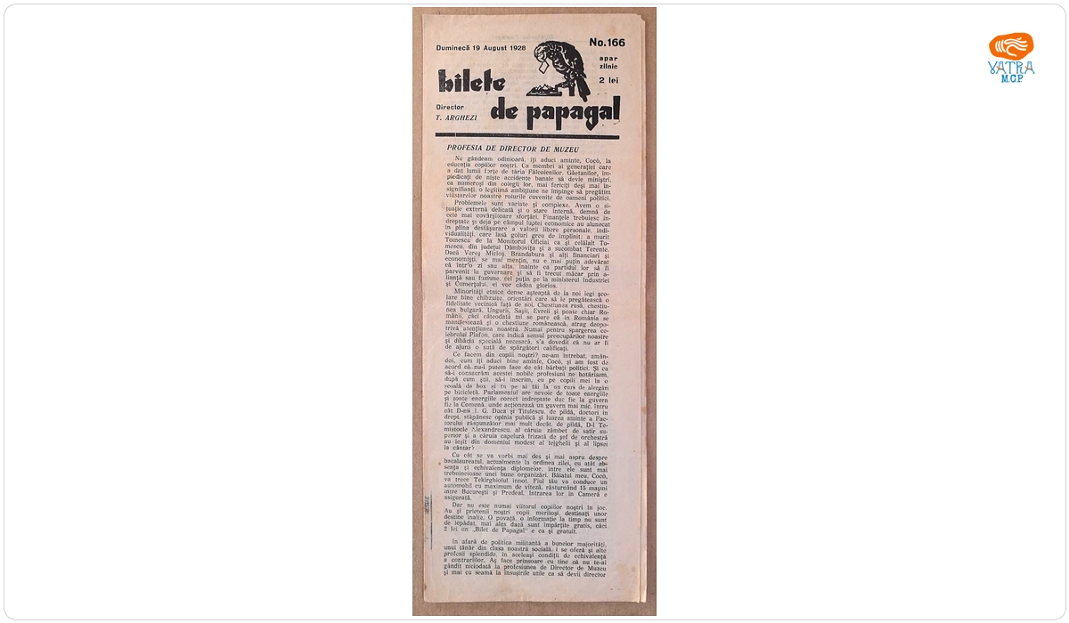 Bilete de papagal, nr. 166